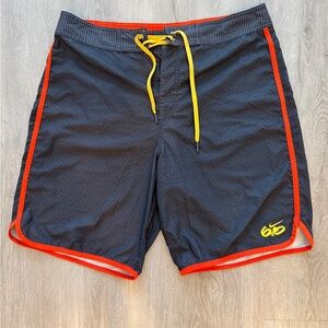 Nike Orange and Dark Grey Shorts